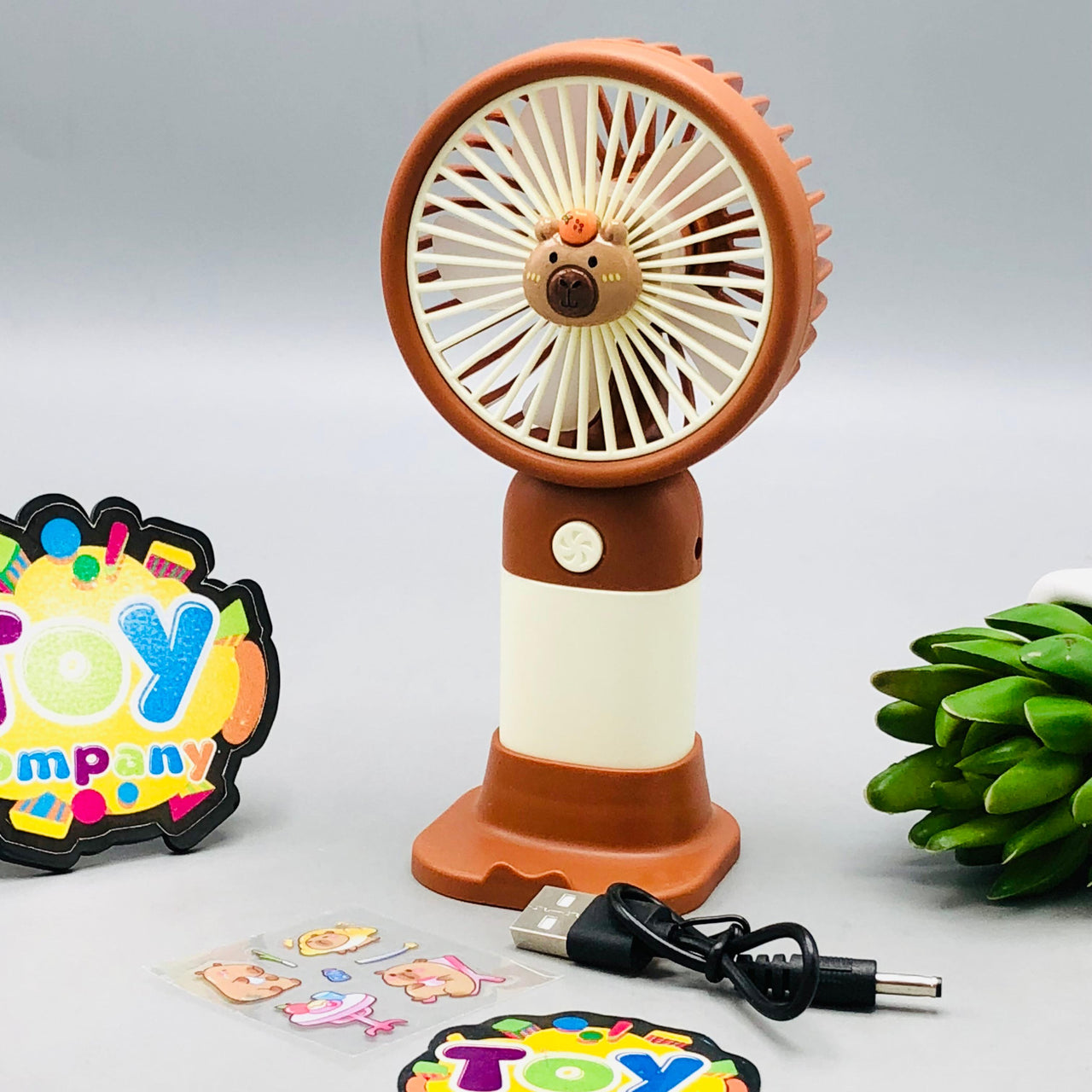 Rechargeable Mini Cute Cartoon Handheld Fan