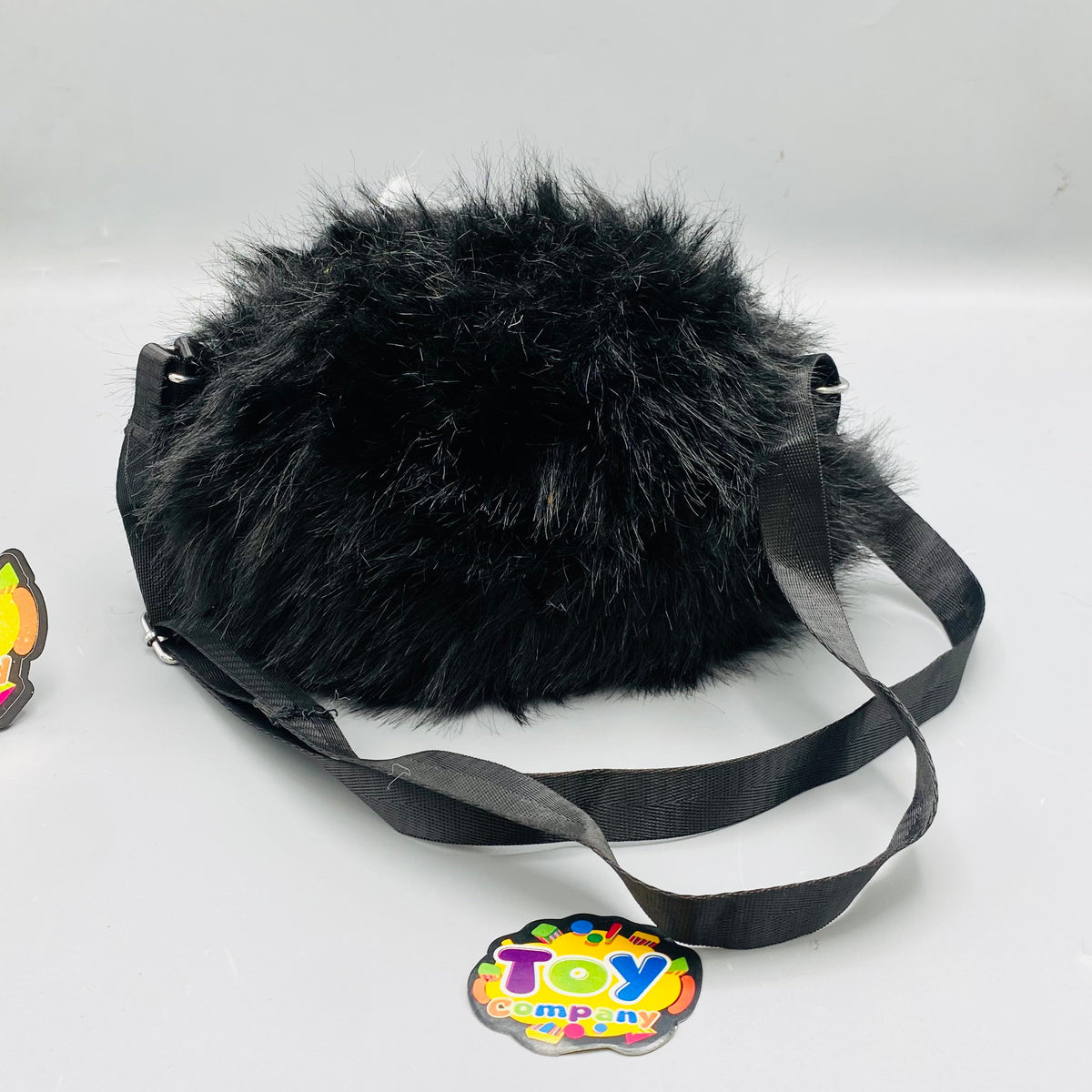 Mini Cute Plush Persian Cat Backpack - Black