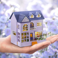 DIY Miniature Happy House With LED Lights