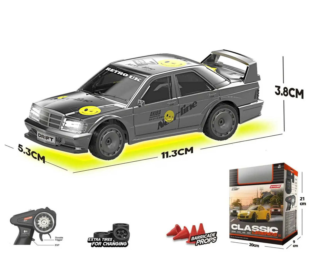 1:43 RC Mini Mercedes Benz 4WD Drift Car