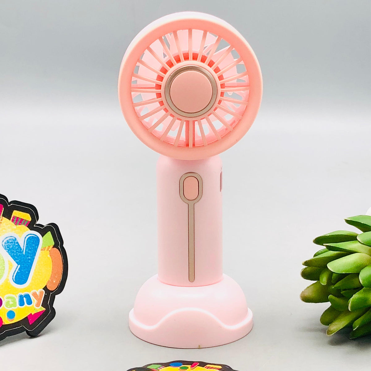 5.5" Rechargeable Cute Mini Portable Handheld Fan With Light