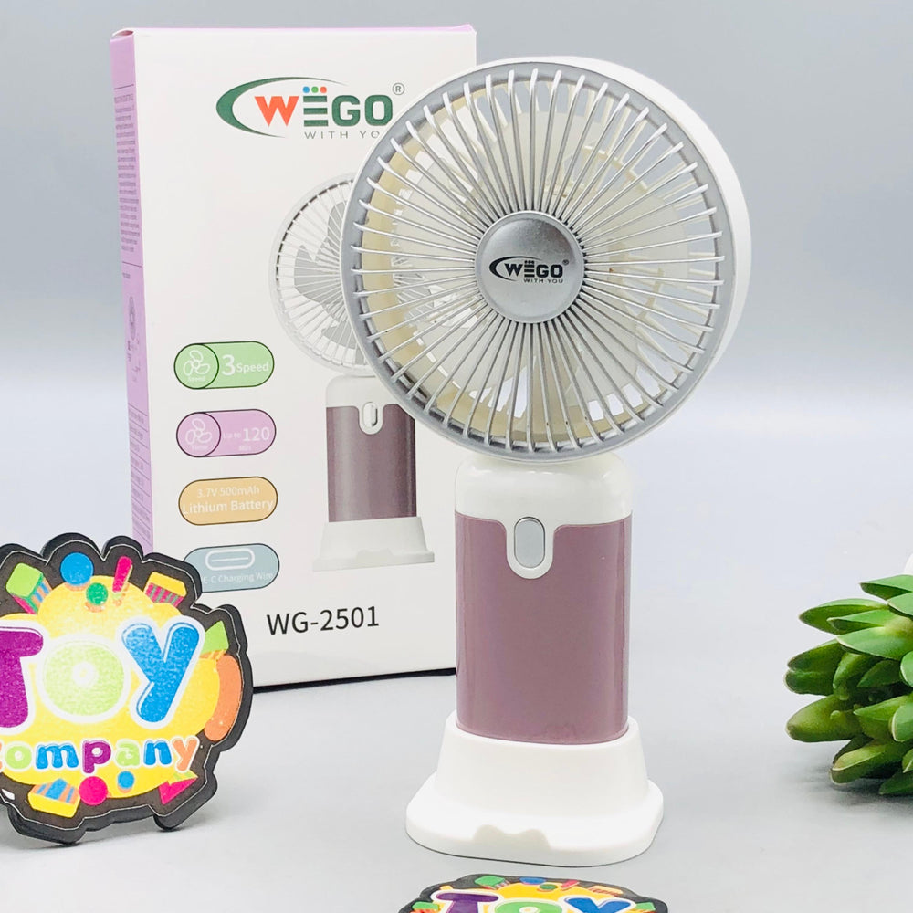 Mini Rechargeable 3 Wind Speed Handheld Fan