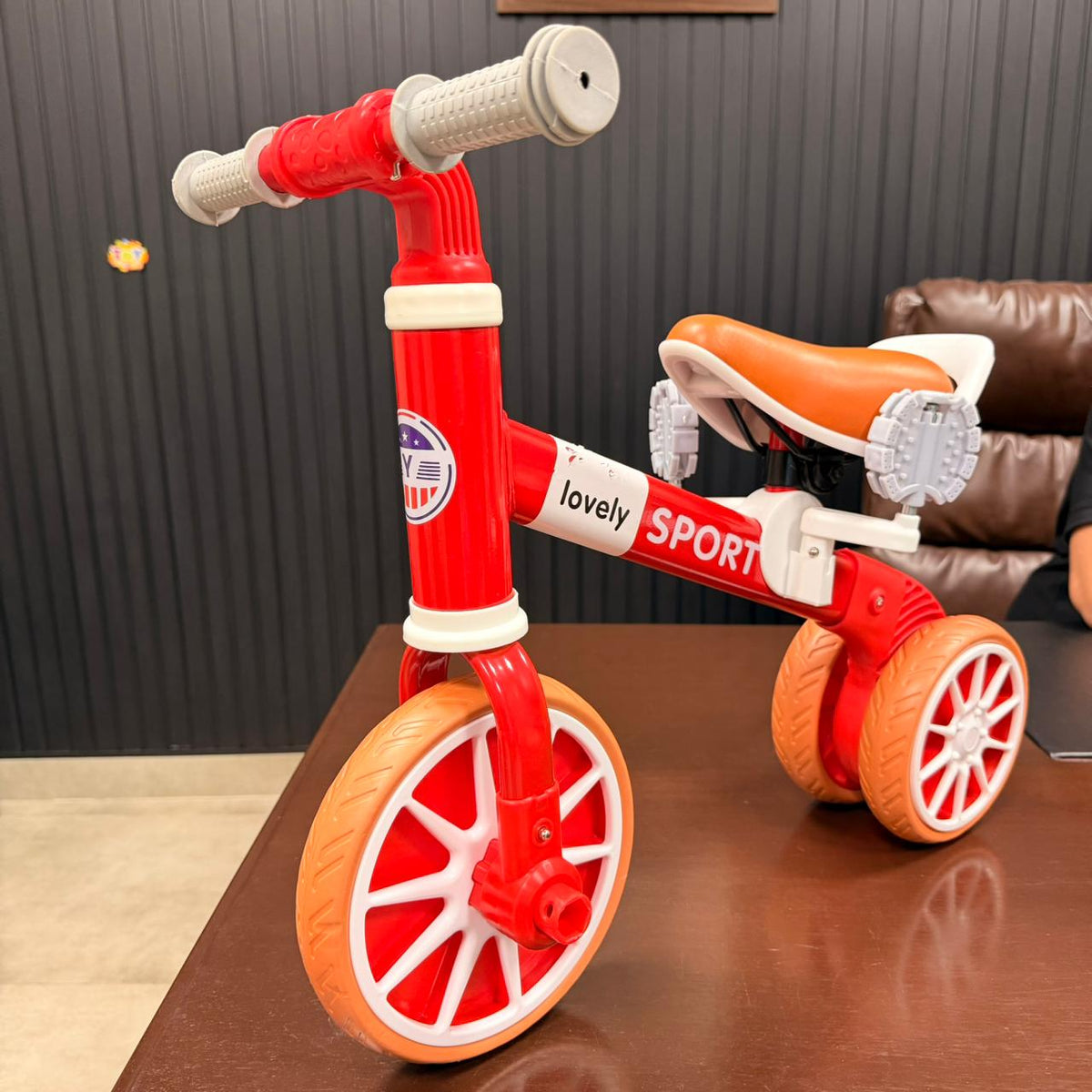 2in1 Kids Mini Tricycle & Balance Bike - Red