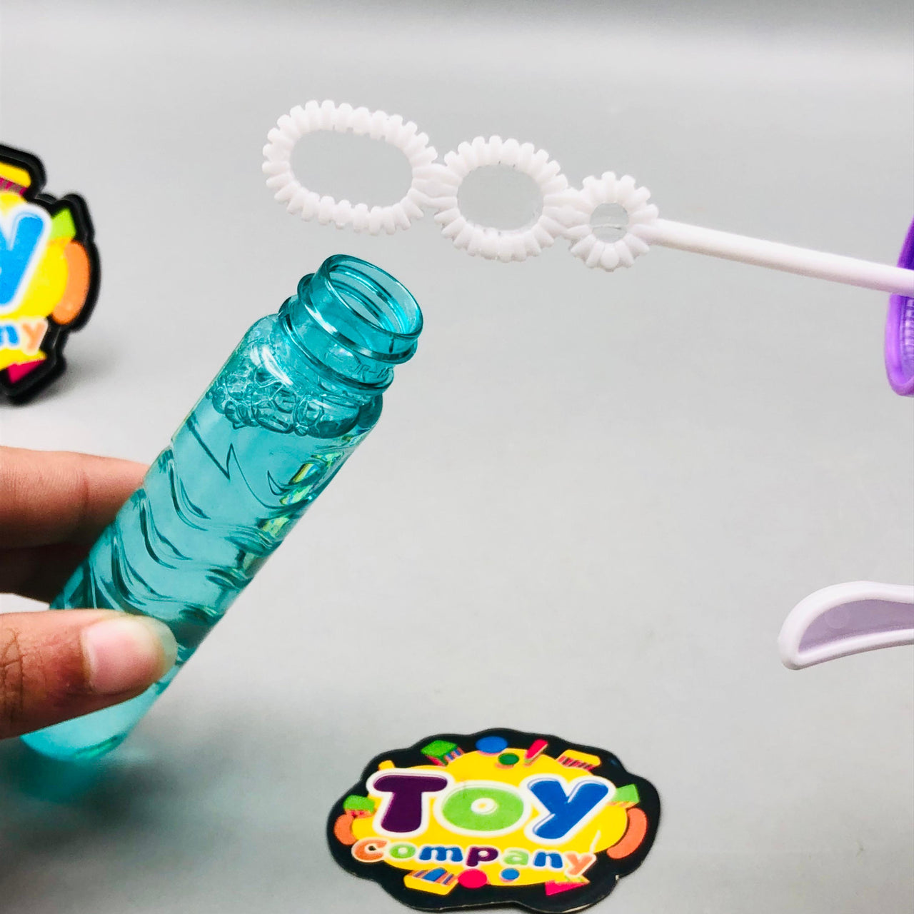 Mini Unicorn Handheld Fan & Bubble Stick - 1Pc