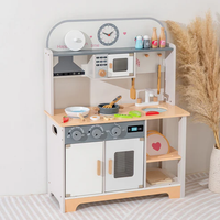 Mini Wooden Pretend European Pretend Play Kids Kitchen Set