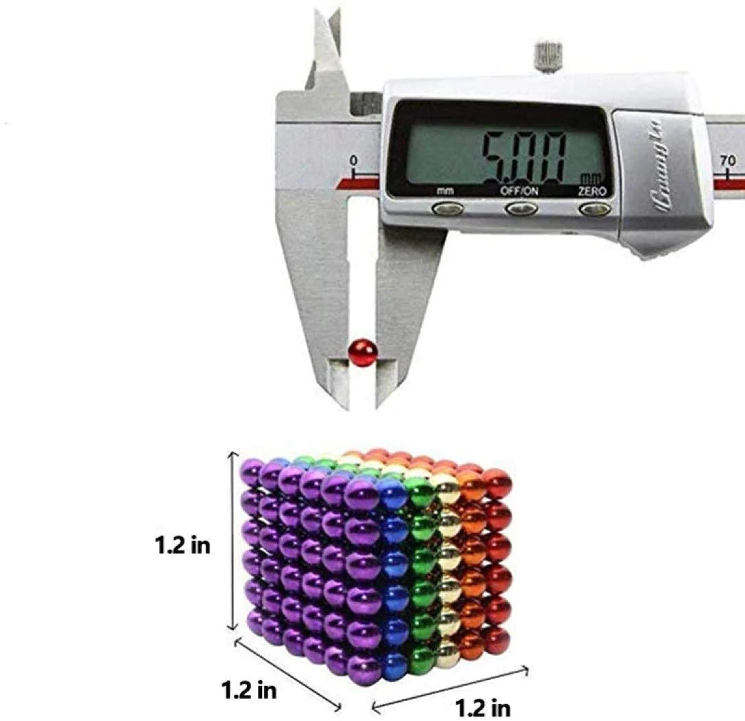 216Pcs Colorful Magnetic Bucky Balls With Storage Box