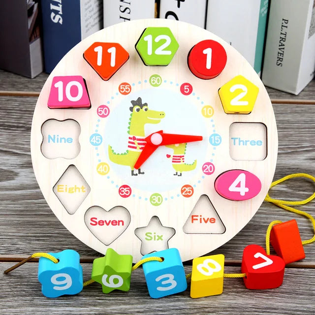 Wooden Montessori Seton Clock Puzzle