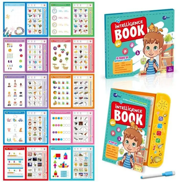 Montessori Kids Multi-Activities Busy Book With Music