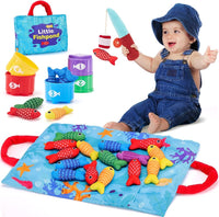 Montessori Pretend Play Cloth Fishing Set