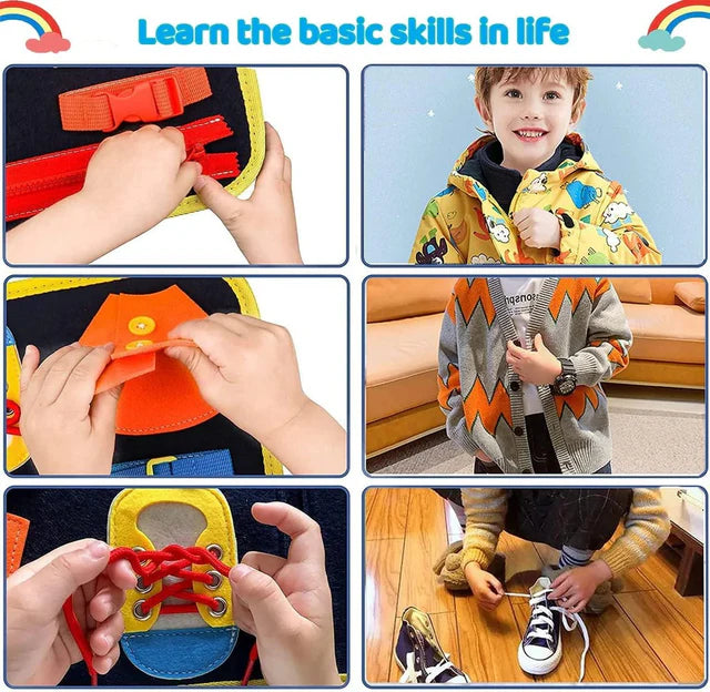 Montessori Space 4 Pages Multi-functional Activity Busy Book