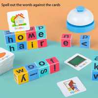 101Pcs Montessori Word Spelling Mini Blocks Set With Bell