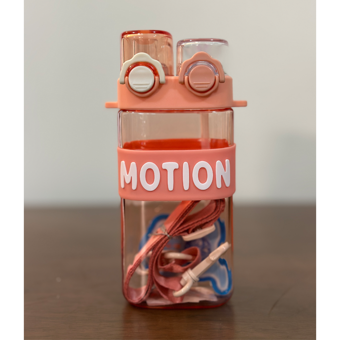 Motion Sipper Double Drinking Water Bottle With Strap