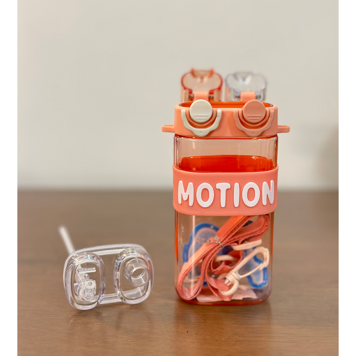 Motion Sipper Double Drinking Water Bottle With Strap