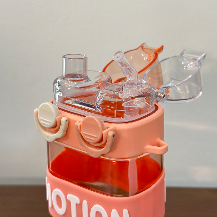 Motion Sipper Double Drinking Water Bottle With Strap