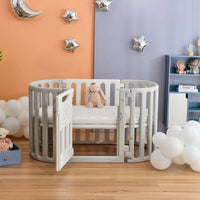 Thumbnail for 5in1 Baby Play Bed Convertible Crib