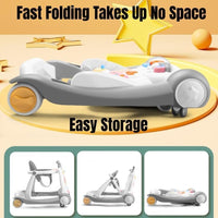 Multi-functional Baby Activity & Musical Walker - Gray