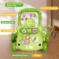 Multi-functional Baby Frog Theme Activity Musical Walker