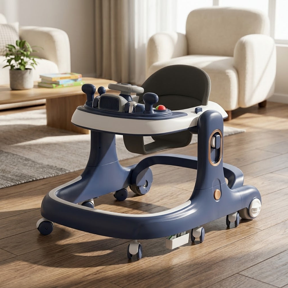 Multi-functional Baby Musical Activity Walker - Blue
