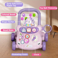 Multi-functional Baby Unicorn Theme Activity Musical Walker