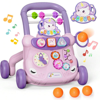 Multi-functional Baby Unicorn Theme Activity Musical Walker