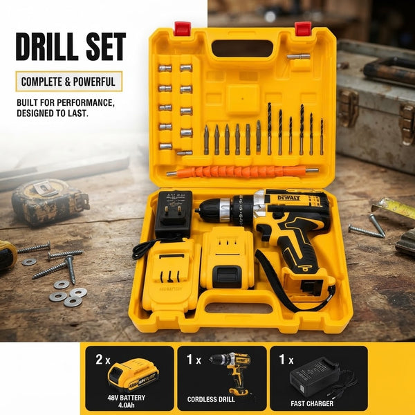 Multi-functional Lithium Electric Drill Machine Set