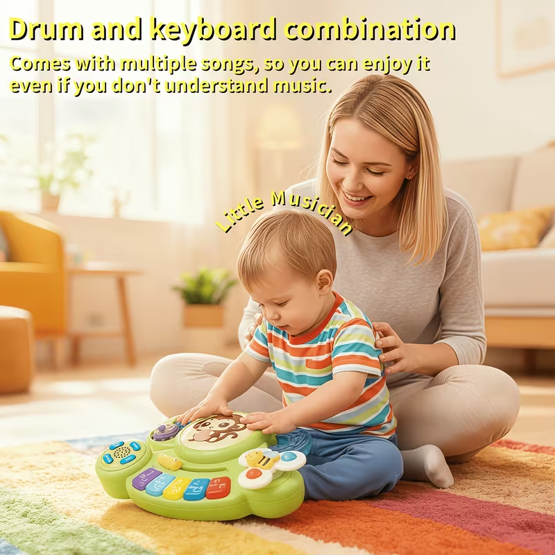 Multi-functional Toddlers Musical Piano Drum