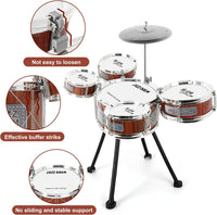 8Pcs Kids Mini Music Jazz Drums With Instruments