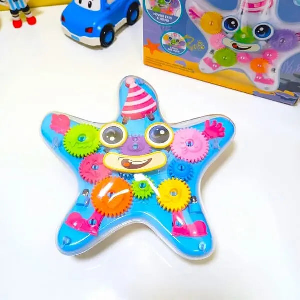 Transparent Gear Starfish Bump & Go Toy