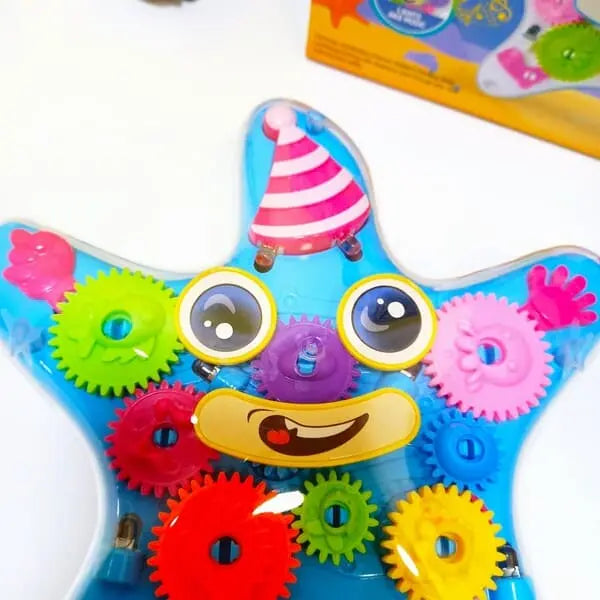 Transparent Gear Starfish Bump & Go Toy