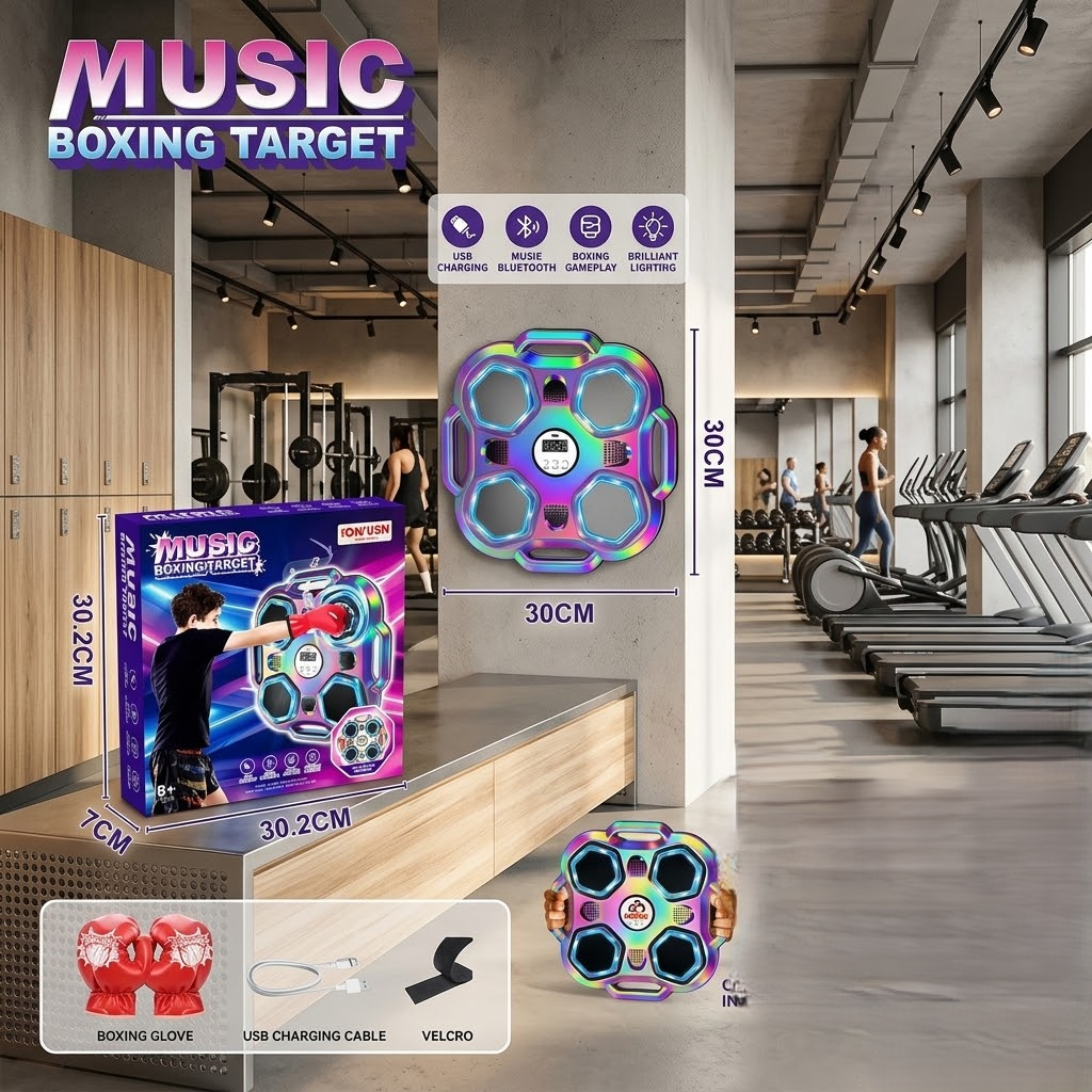 Crystal Musical Boxing Target Machine