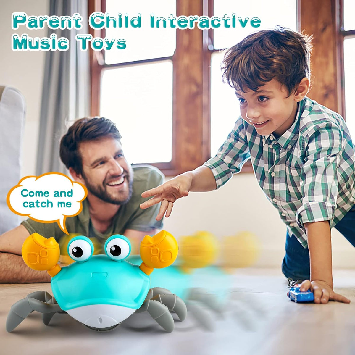 Electric Induction Crawling Musical Crab With Lights