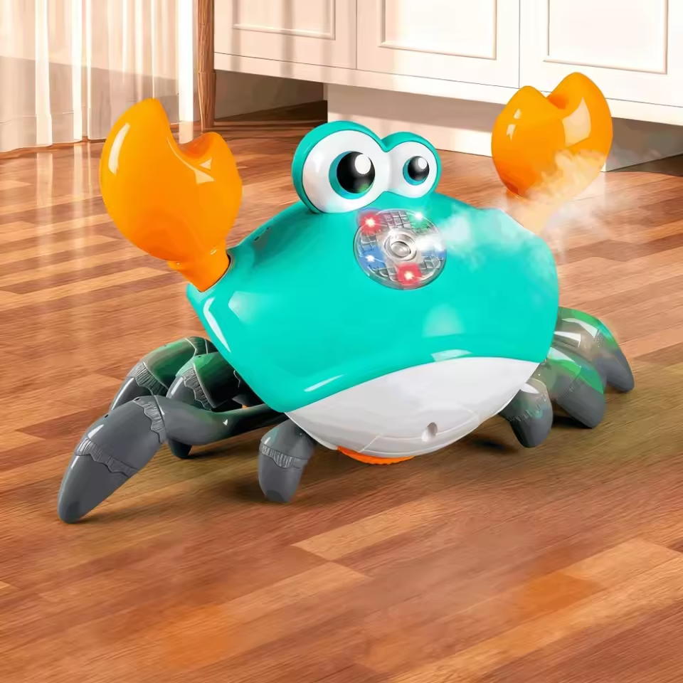 Electric Musical Crawling Crab With Smoke & Lights