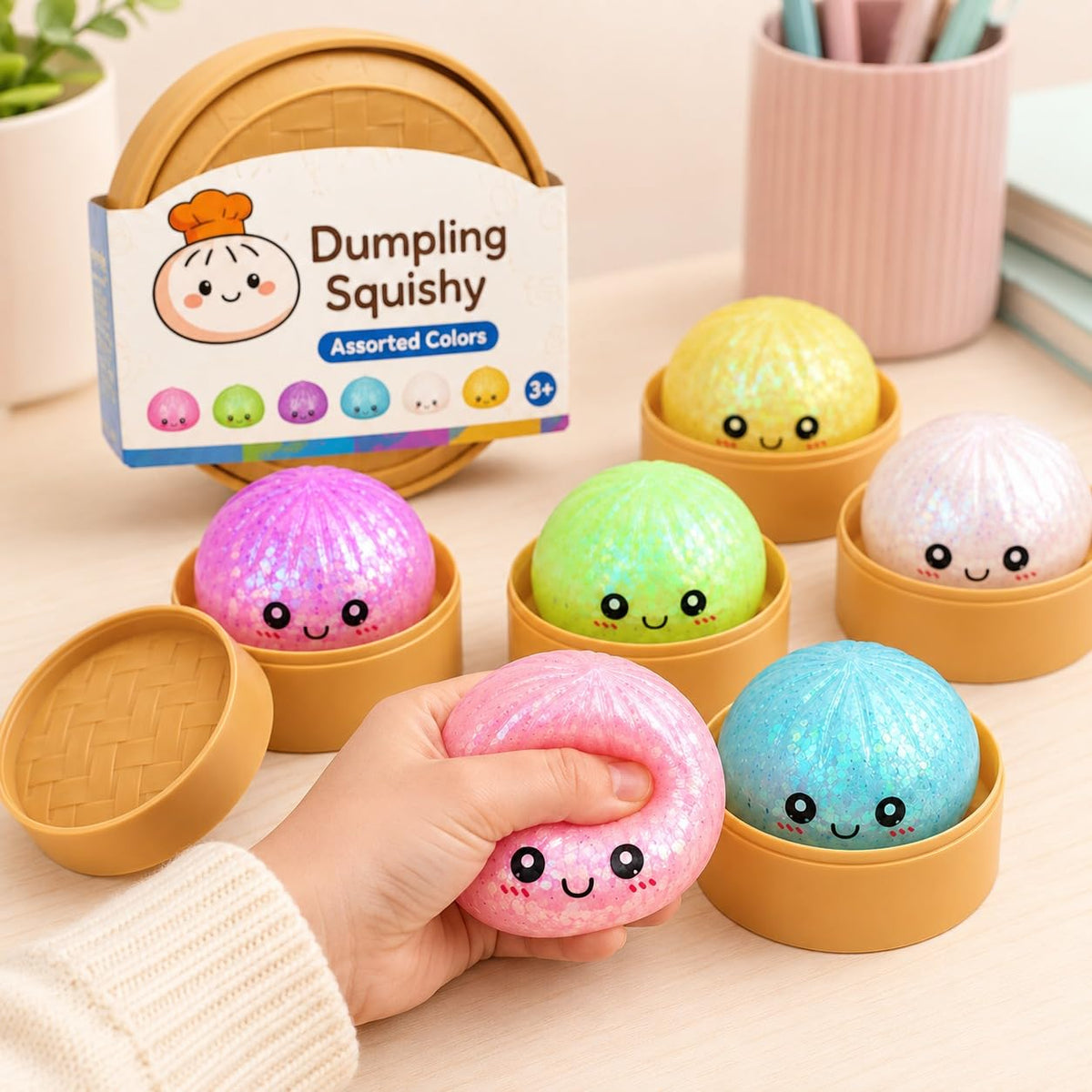 1Pc Mystery Squishy Dumpling Toy