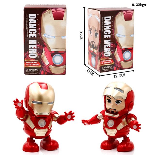 Mini Flexible Dancing Robot - Iron Man