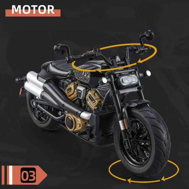 1:12 Diecast Harley Davidson Sportster Model Bike