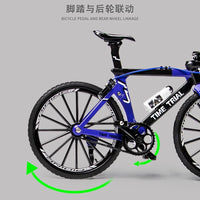 1:8 Diecast Metal Time Trial Racing Bicycle Toy