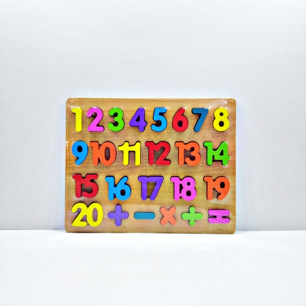 3D Wooden Numeric Puzzle Board