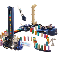120Pcs Light Space Domino Train