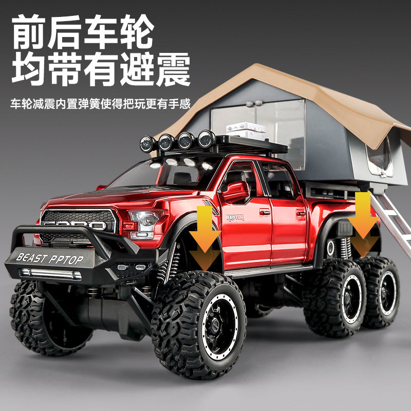 1:24 Diecast Ford Raptor F150 Camping Truck