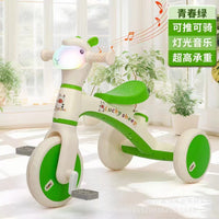 Kids Alpaca Themed Ride-on Tricycle With Light & Music - Green