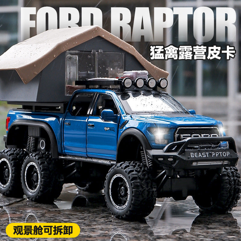 1:24 Diecast Ford Raptor F150 Camping Truck