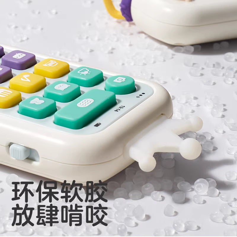 Kids Portable Crown Shape Musical Mobile Phone