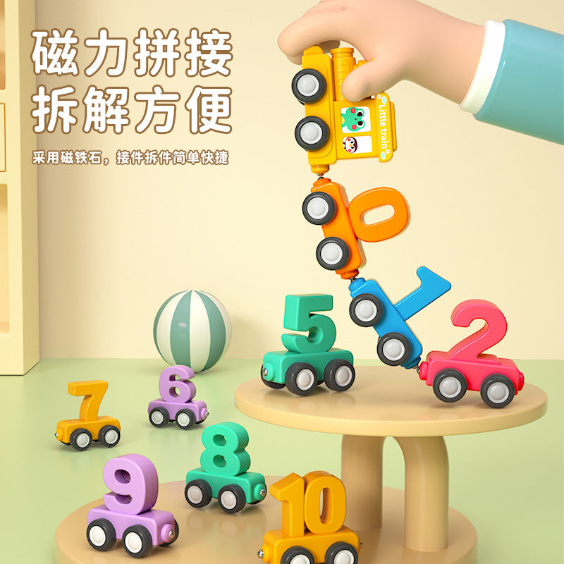 Magnetic Force Digital Number Train 0-10