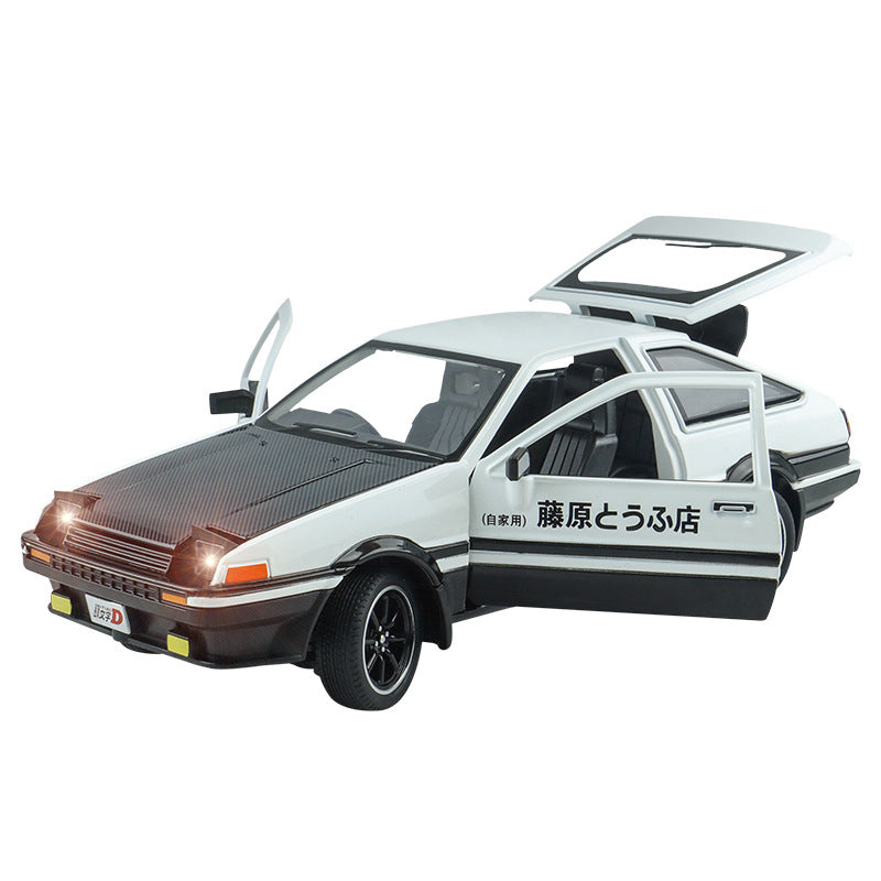 1:24 Diecast Toyota Trueno AE86 Initial D Model Car