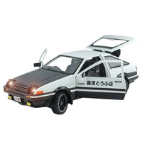 1:24 Diecast Toyota Trueno AE86 Initial D Model Car