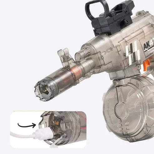 Electric MP5 Water Shooting Gun With Colorful Light Silencer
