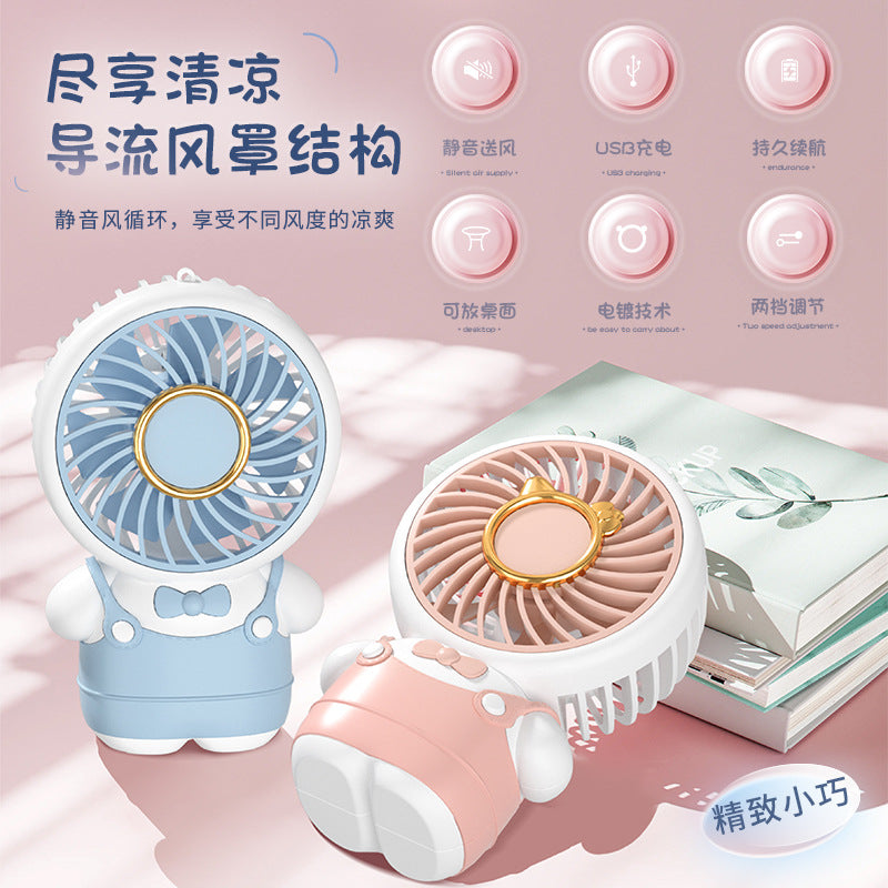 Rechargeable Cartoon Styling Mini Table Fan