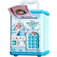 Frozen Fingerprint & Swipe Card Unlock Piggy Bank