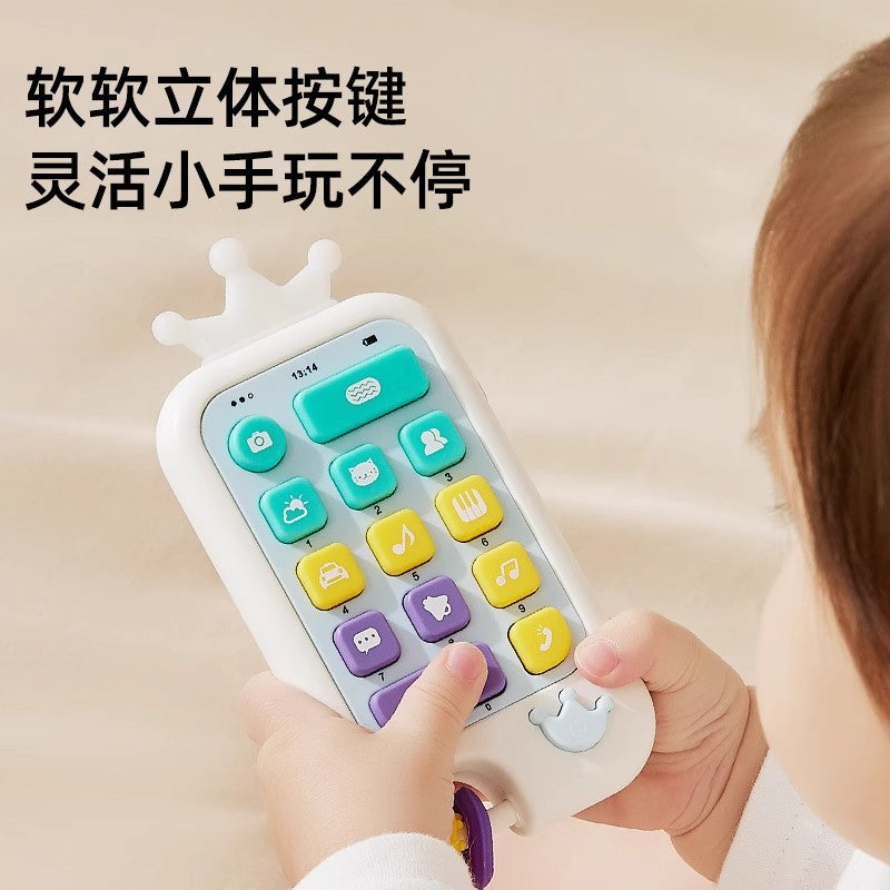 Kids Portable Crown Shape Musical Mobile Phone