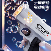 Mini Electric Space Bubble Blower Light-up Gun